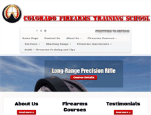 Tablet Screenshot of coloradofirearmstrainingschool.com